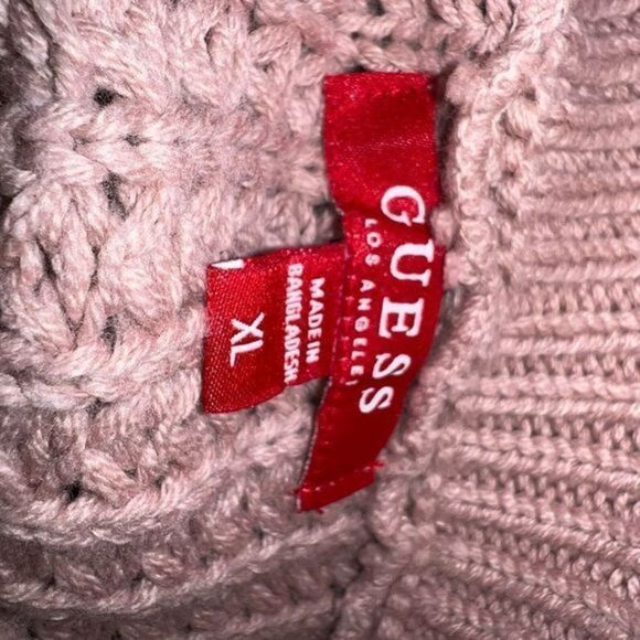 Guess Dalida chunky knit sweater long zipper statement‎ sleeves - Picture 10 of 14